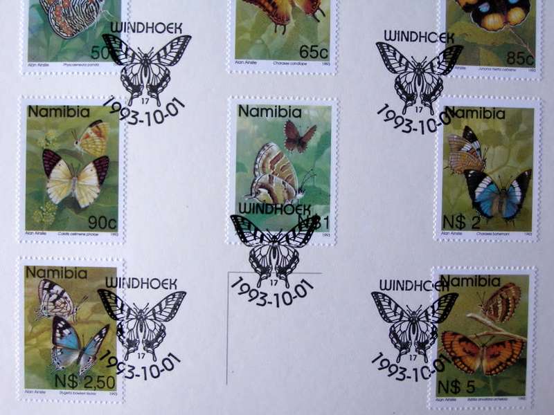 NAMIBIA First Day Folder - Butterflies 1993