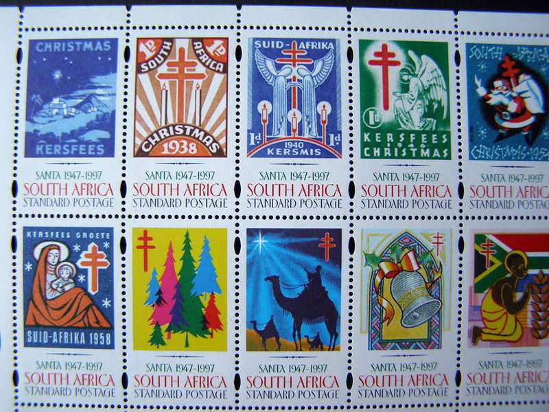 SOUTH AFRICA Mint Sheet - SANTA Christmas Stamps 1997