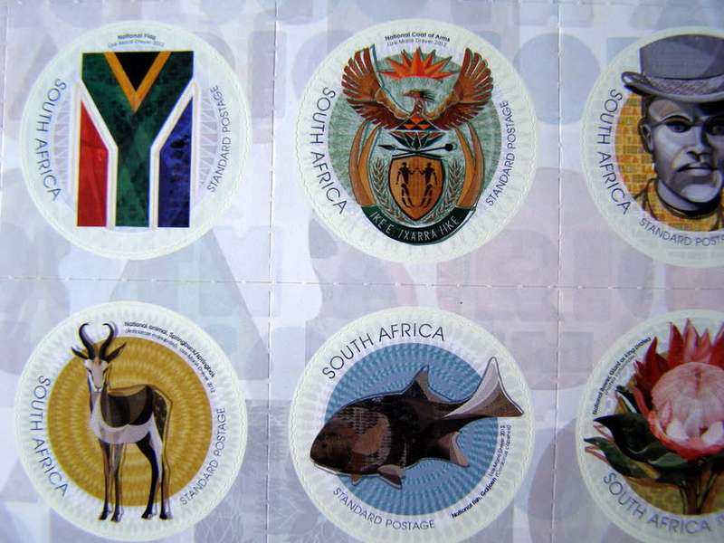 SOUTH AFRICA Mint Set (Self-Adhesive) - National Symbols 2012 Birds//Flowers//Fish//Flags