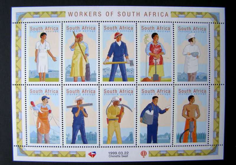 SOUTH AFRICA Mint Sheet - Workers 1999