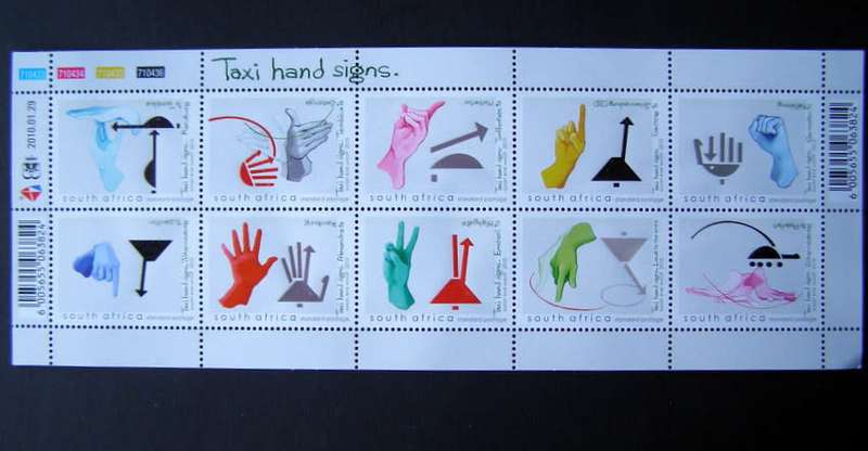 SOUTH AFRICA Mint Set - Taxi Hand Signs 2010