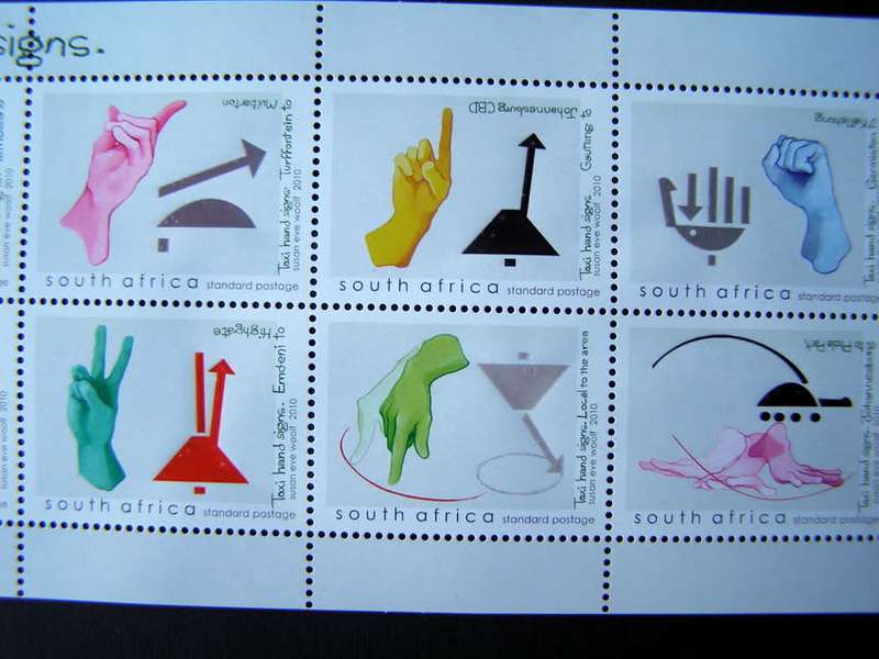 SOUTH AFRICA Mint Set - Taxi Hand Signs 2010