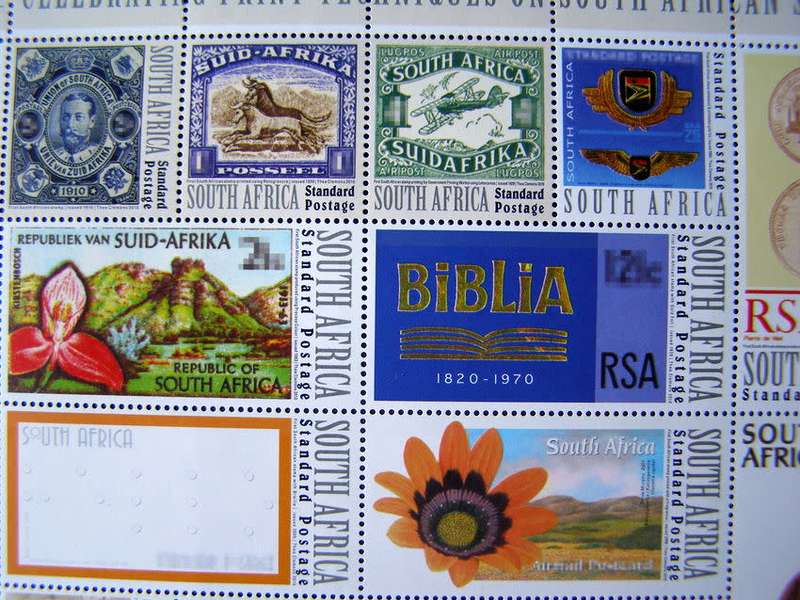 SOUTH AFRICA Mint Sheet - World Post Day: Print Techniques  2010