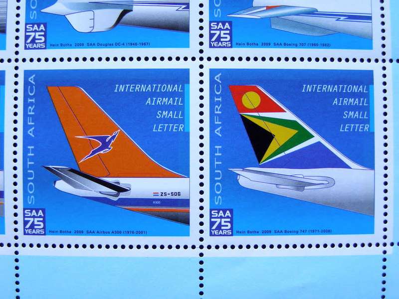 SOUTH AFRICA Mint* Sheet - 75 Years of SAA (International Airmail) 2009 //Aviation