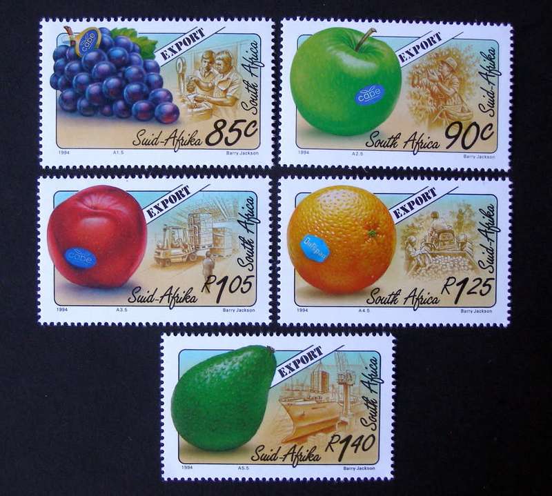 SOUTH AFRICA Mint Set - Export Fruits 1994