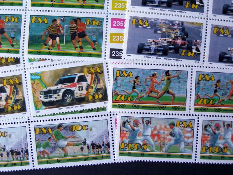 SOUTH AFRICA Mint Control Block Set - Sport 1992