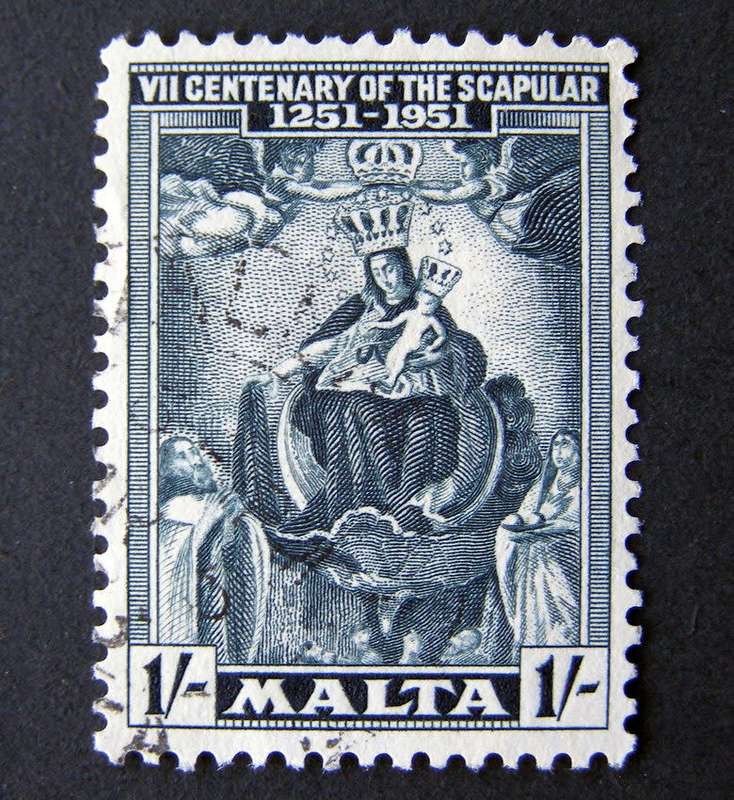MALTA - 7th Centenary of the Scapular 1951