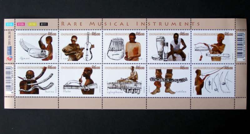 SOUTH AFRICA Mint Set - Rare Musical Instruments 2011