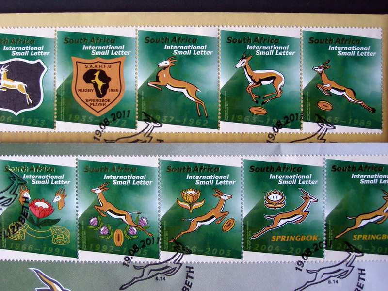 SOUTH AFRICA Cover Set - Evolution of the Springbok Rugby Emblem 2011