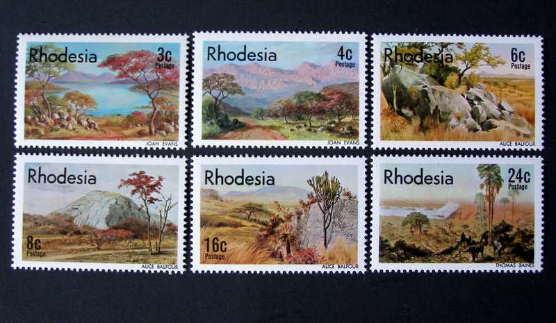 RHODESIA Mint Set - Rhodesian Artists 1977