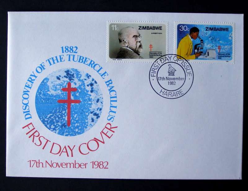 ZIMBABWE Cover - Tubercule Bacillus Discovery Centenary 1982