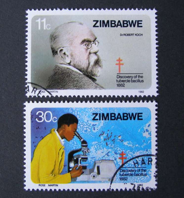 ZIMBABWE Set (CTO) - Discovery of Tubercule Bacillus Centenary 1982