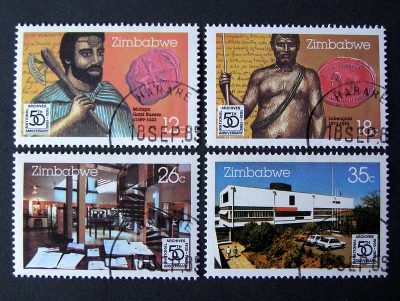 ZIMBABWE Set (CTO) - 50th Anniv. of National Archives 1985