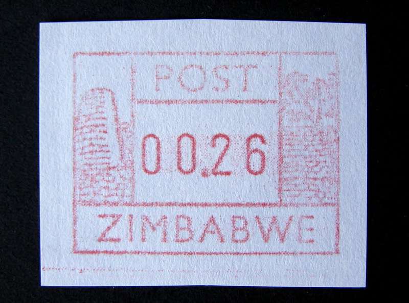 ZIMBABWE Mint Frama Label 1985
