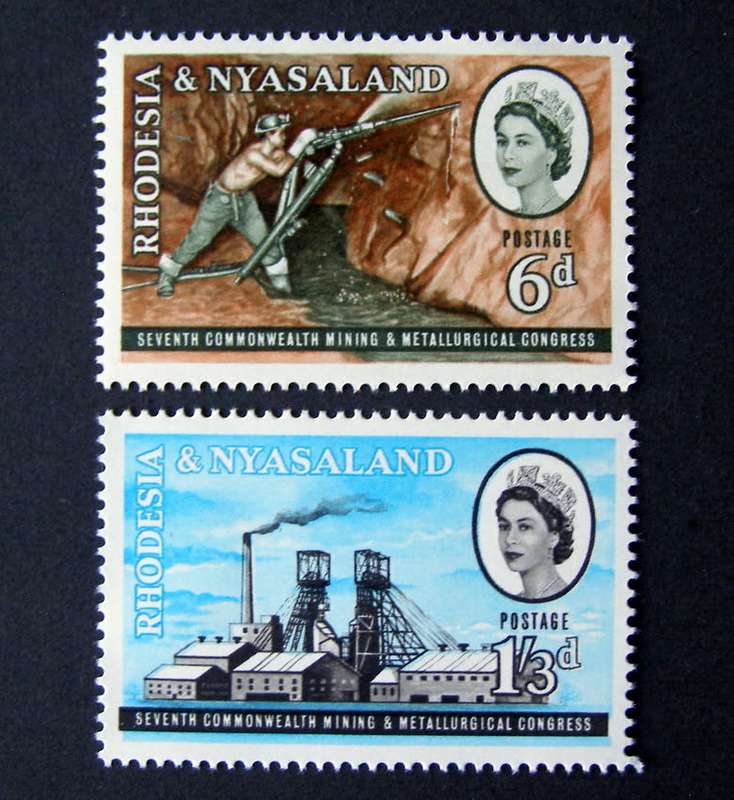 RHODESIA & NYASALAND Mint Set - Commonwealth Mining and Metallurgical Congress 1961