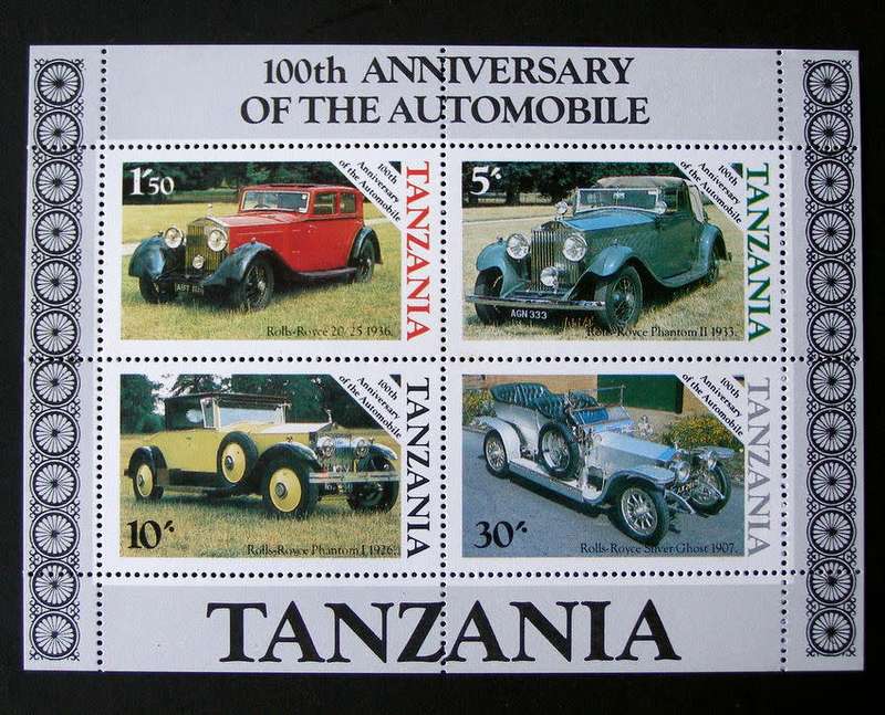 TANZANIA Mint Sheet - Centenary of Motoring 1986 //Cars//Transport