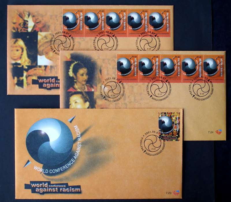 SOUTH AFRICA Cover Set - World Conferance Against Racism 2001