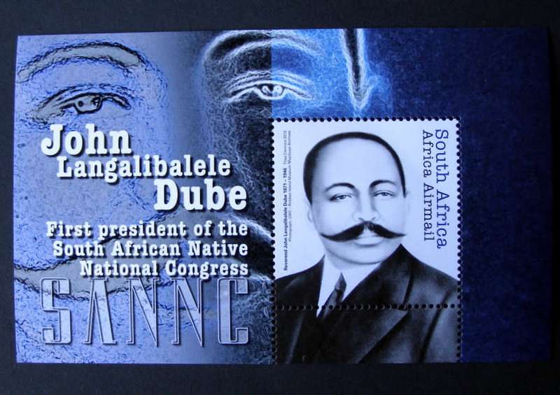 SOUTH AFRICA Mint Miniature Sheet - John Dube: First President of SANNC 2012