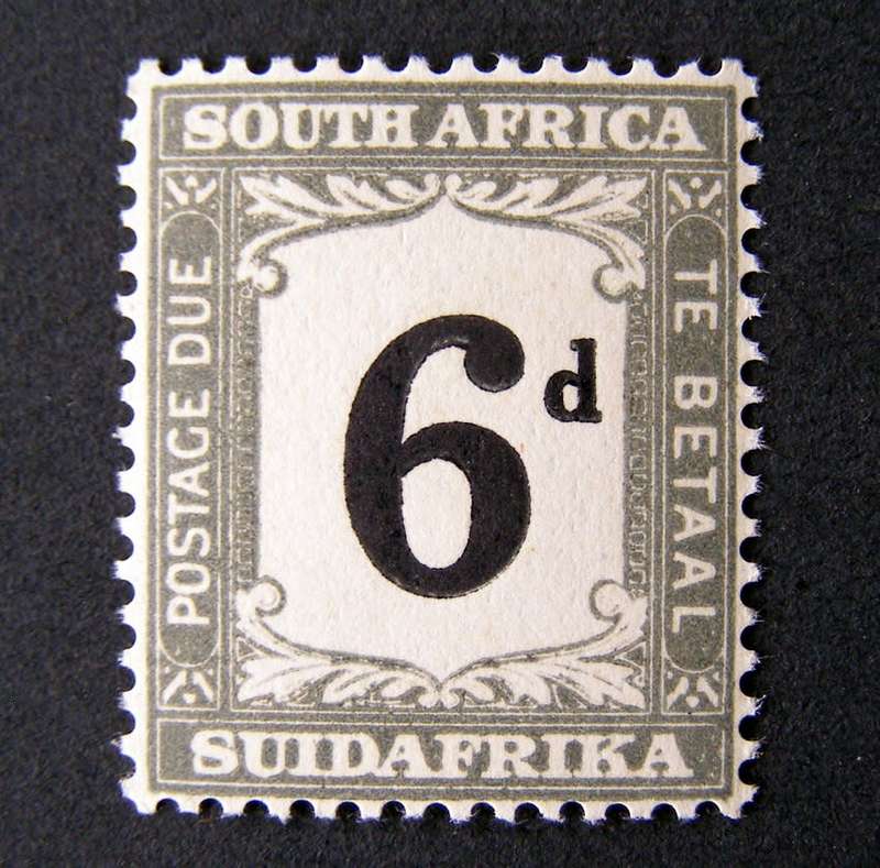 SOUTH AFRICA Mint - 6d. Postage Due 1927-28