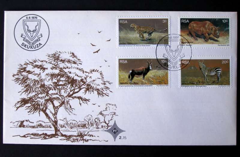 SOUTH AFRICA Cover - Environmental Conservation 1976 //Animals