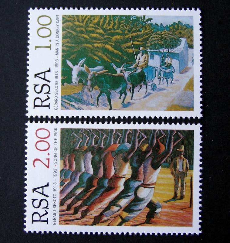 SOUTH AFRICA Mint Set - Gerard Sekoto Paintings 1996