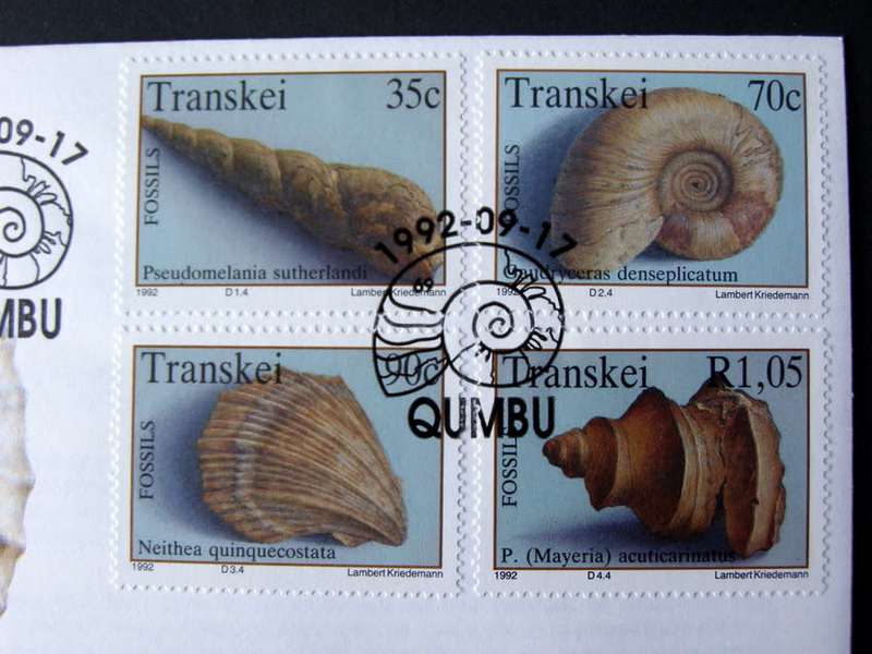 TRANSKEI Cover - Marine Fossils 1992