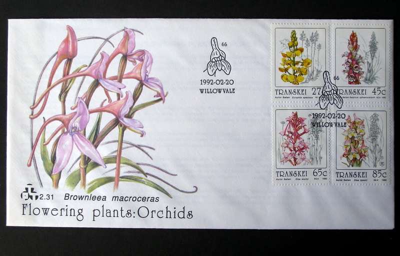 TRANSKEI Cover - Orchids 1992 //Flowers