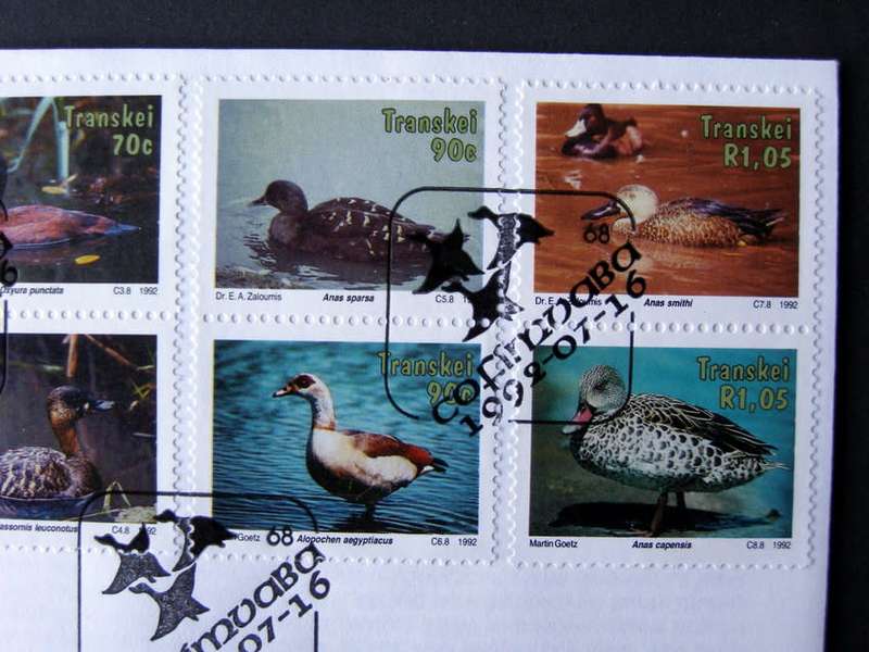 TRANSKEI Cover - Water Fowl 1992 //Birds