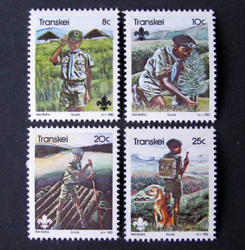 TRANSKEI Mint Set - 75th Anniv. of Boy Scouts 1982