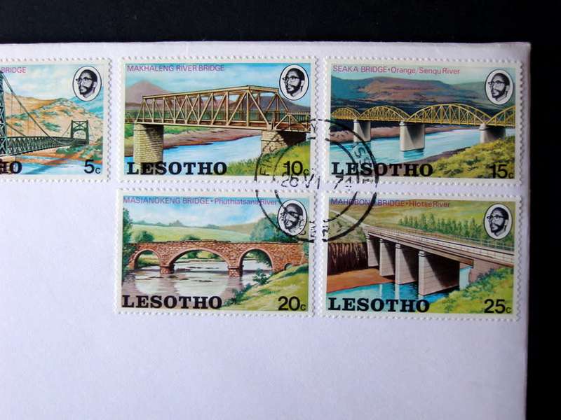 LESOTHO Cover - Rivers and Bridges 1974