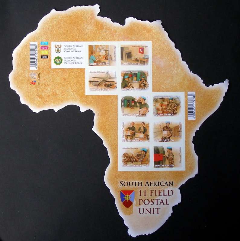 SOUTH AFRICA Mint Set (Self-Adhesive) - South African 11 Field Postal Unit 2012
