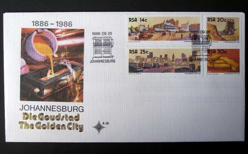 SOUTH AFRICA Cover - Centenary of Johannesburg 1986