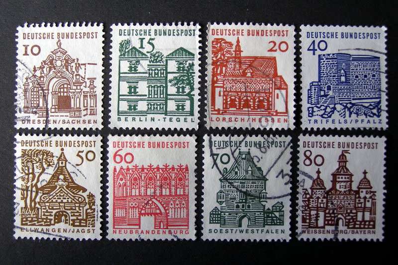 WEST GERMANY - Architecture (unshaded background) 1964