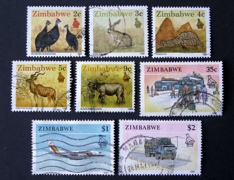 ZIMBABWE - Wildlife, Culture and Transport Definitive 1990