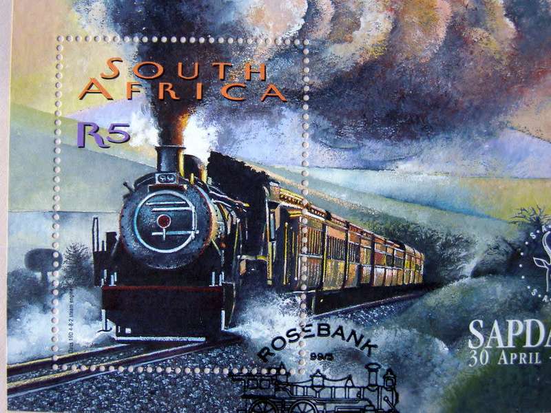 SOUTH AFRICA Cover - SAPDA Miniature Sheet 1999 //Trains