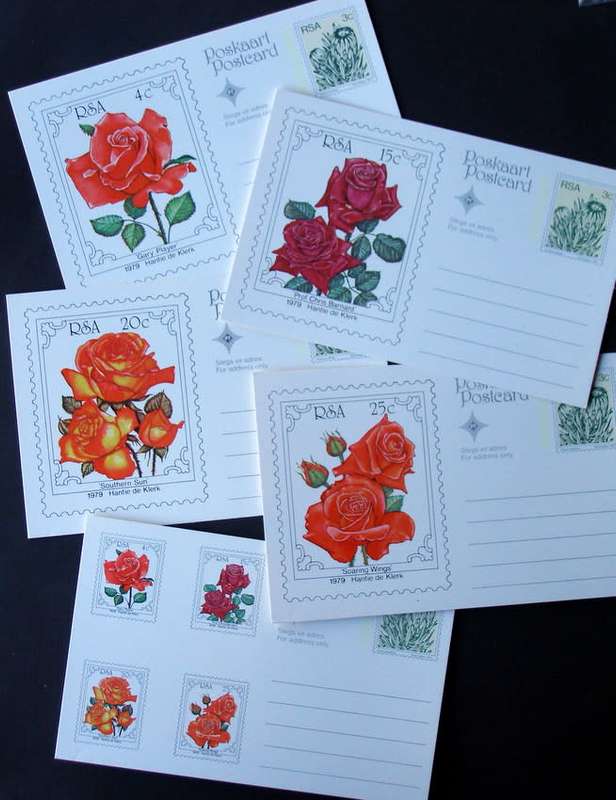 SOUTH AFRICA Postcard Set - Roses 1979