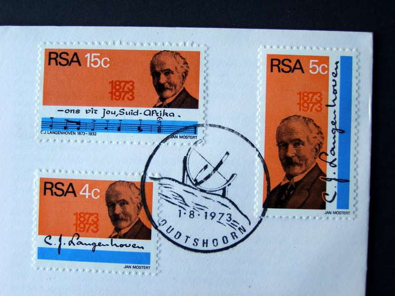 SOUTH AFRICA Cover - Birth Centenary of C.J. Langenhoven 1973