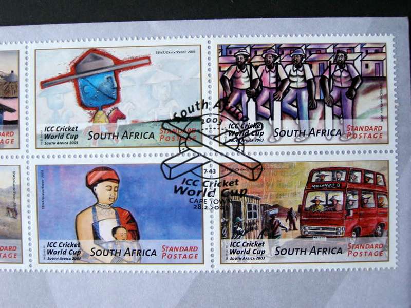 SOUTH AFRICA Cover - ICC Cricket World Cup 2003