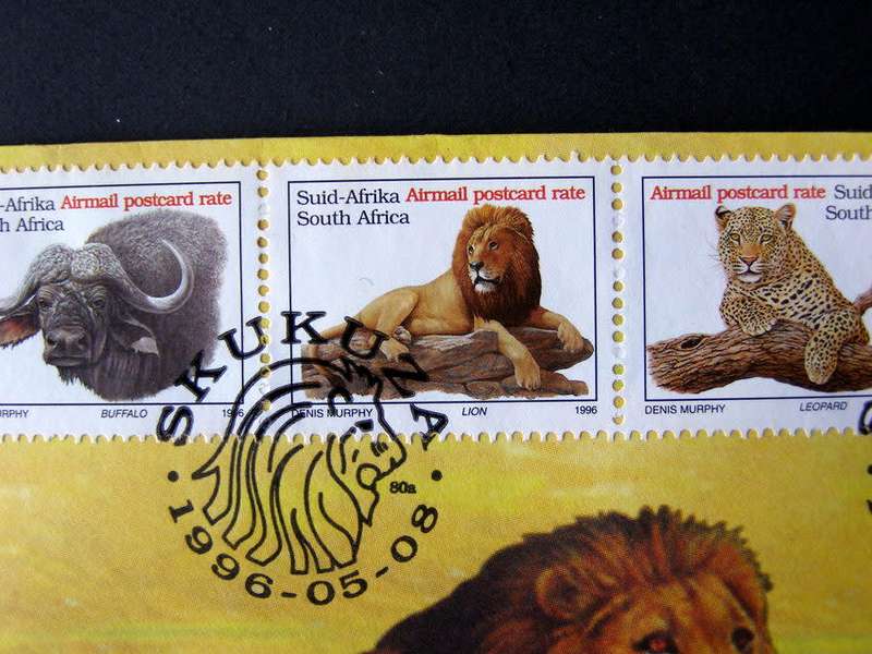 SOUTH AFRICA Cover - Big Five Additional Values to the 6th Definitive 1996