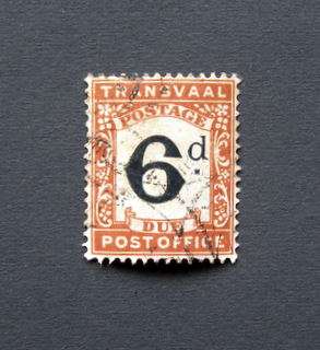 TRANSVAAL - 6d Postage Due Stamp, 1907