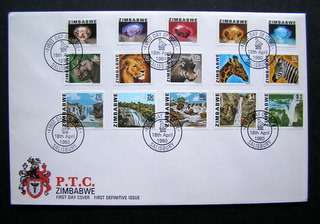 ZIMBABWE 1980 Definitive Set Cover