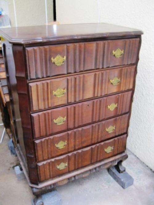 IMBUIA BALL & CLAW 5-DRAWER CHEST