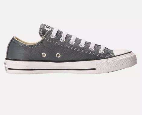 CONVERSE ALL STAR LO LEATHER GREY UK8