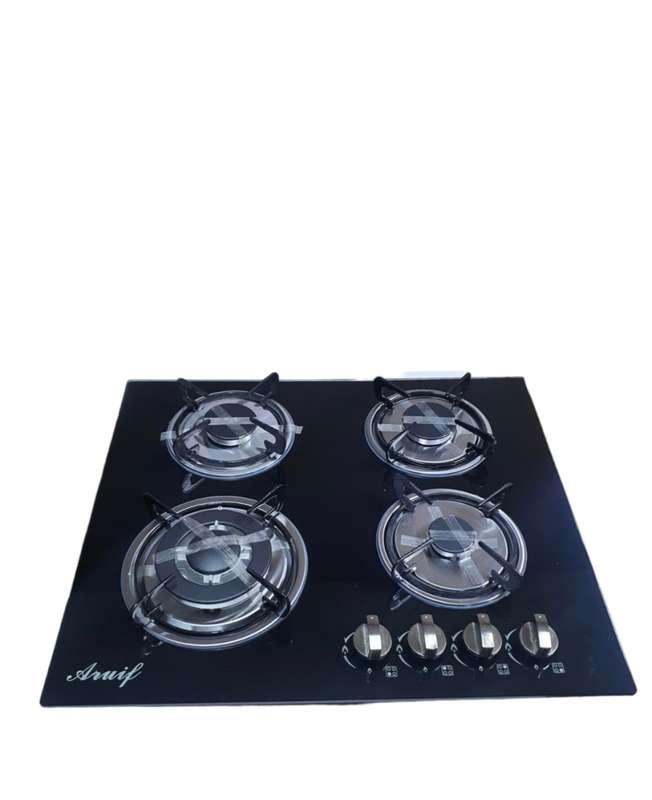 Glass Top Gas Stove - 4 Burner Ariuf