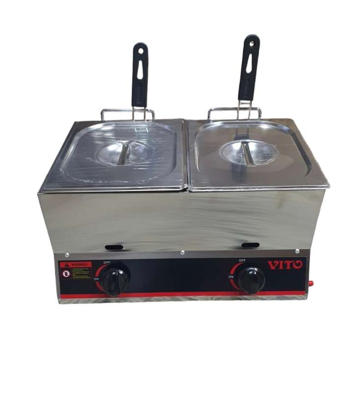 Vito-Gas Fryer Double 6lt+6lt