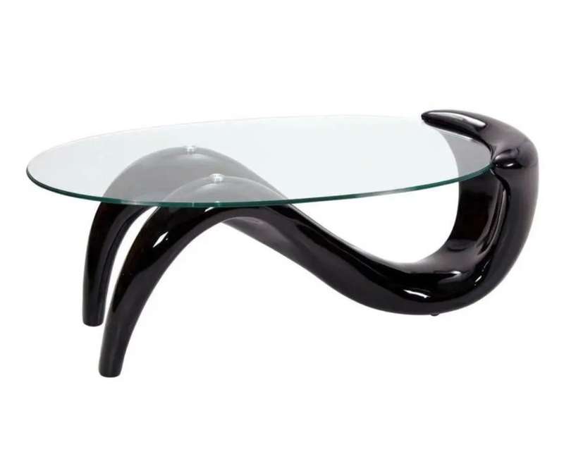 Coffee Table Mermaid Oval Glass
