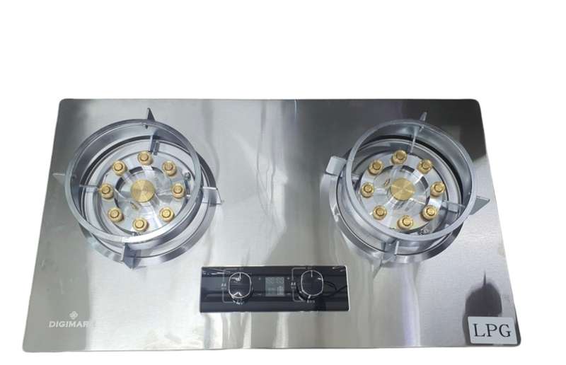 Drop-in 2 Burner Gas Cooktop Stainless Steel