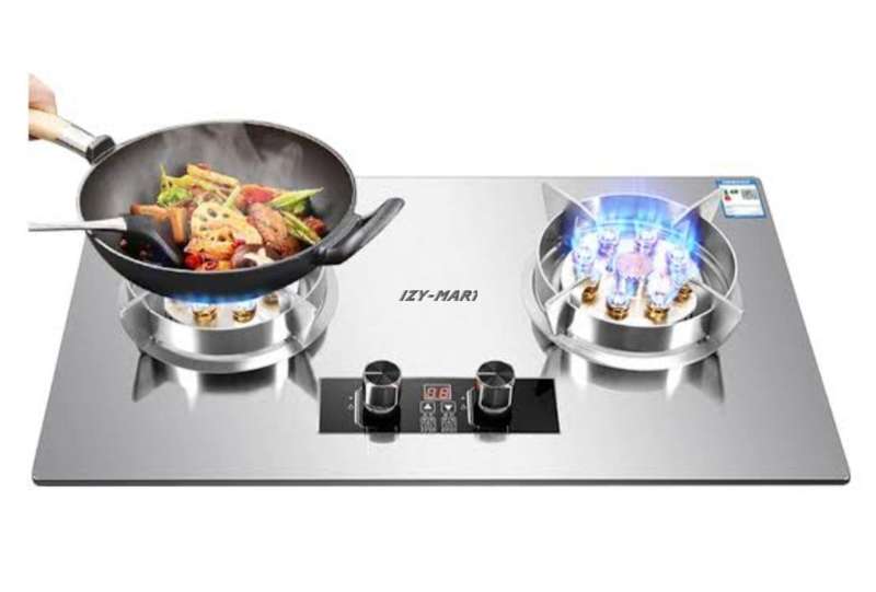Drop-in 2 Burner Gas Cooktop Stainless Steel
