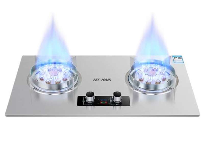Drop-in 2 Burner Gas Cooktop Stainless Steel