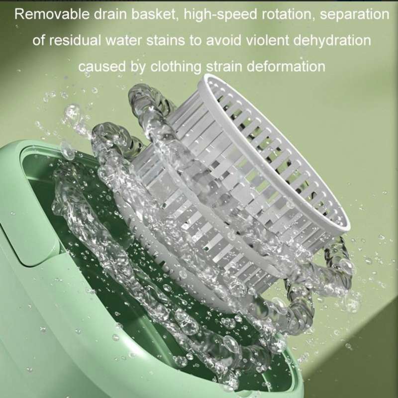 Portable Folding Laundry Ultrasonic Semi-automatic Clothes Washing Machine